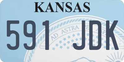 KS license plate 591JDK