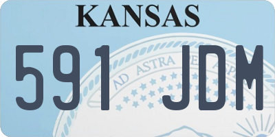 KS license plate 591JDM