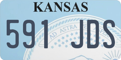 KS license plate 591JDS