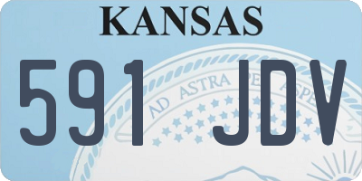 KS license plate 591JDV