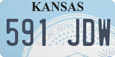 KS license plate 591JDW