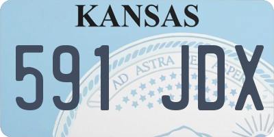 KS license plate 591JDX