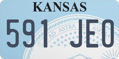 KS license plate 591JEO
