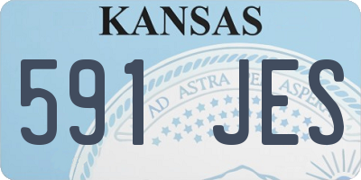 KS license plate 591JES