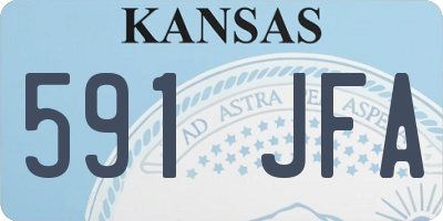 KS license plate 591JFA