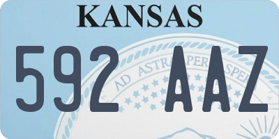 KS license plate 592AAZ