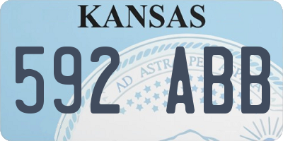 KS license plate 592ABB