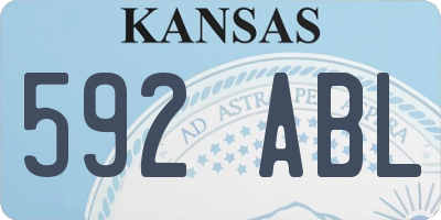KS license plate 592ABL