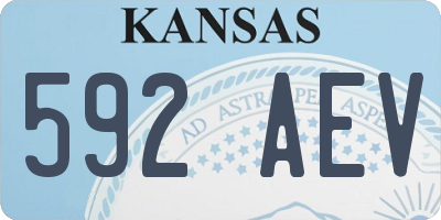 KS license plate 592AEV