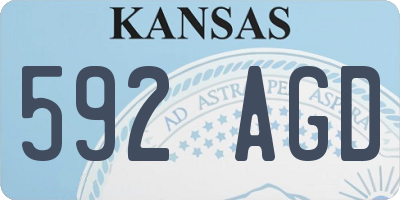 KS license plate 592AGD