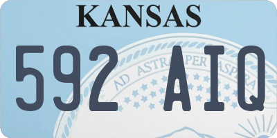 KS license plate 592AIQ