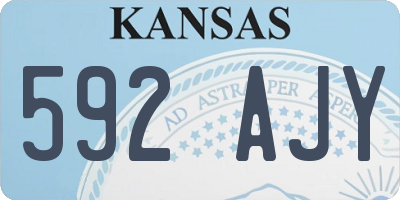 KS license plate 592AJY