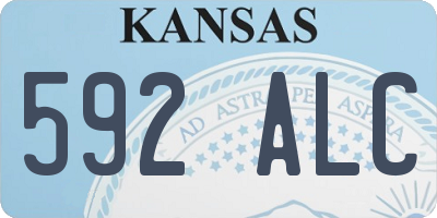 KS license plate 592ALC