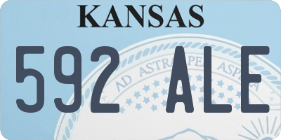 KS license plate 592ALE