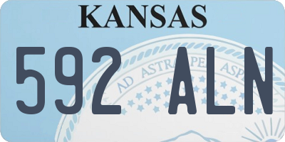 KS license plate 592ALN