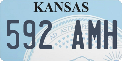 KS license plate 592AMH
