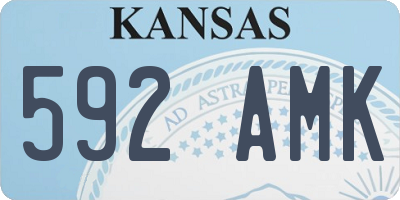 KS license plate 592AMK