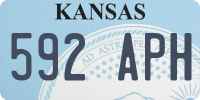 KS license plate 592APH