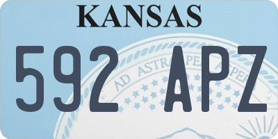 KS license plate 592APZ