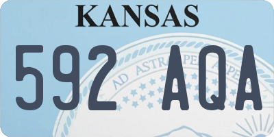KS license plate 592AQA