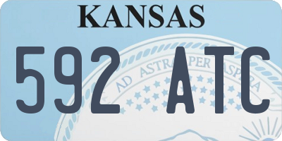 KS license plate 592ATC