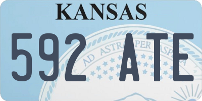KS license plate 592ATE