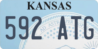 KS license plate 592ATG