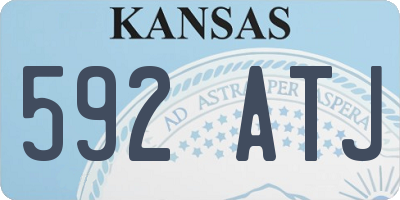 KS license plate 592ATJ