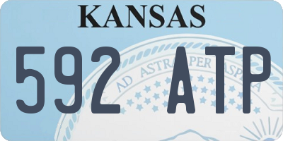 KS license plate 592ATP