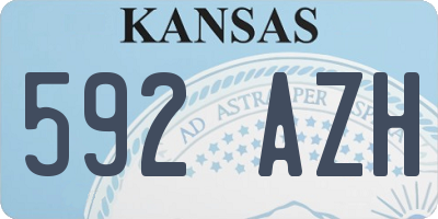 KS license plate 592AZH