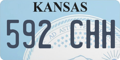 KS license plate 592CHH