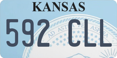 KS license plate 592CLL