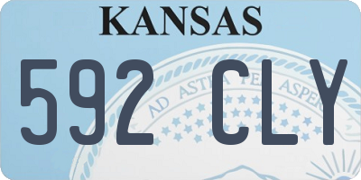 KS license plate 592CLY