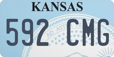 KS license plate 592CMG