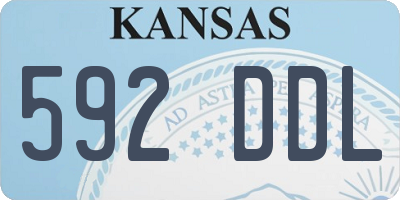 KS license plate 592DDL