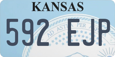 KS license plate 592EJP