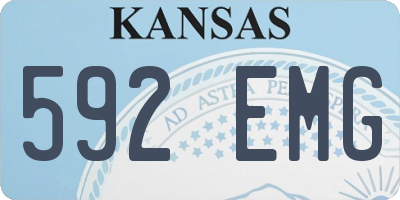 KS license plate 592EMG