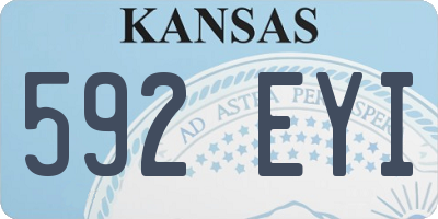 KS license plate 592EYI