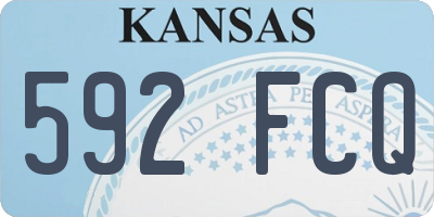 KS license plate 592FCQ