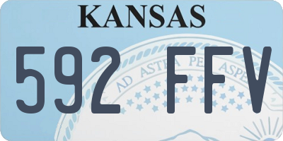 KS license plate 592FFV