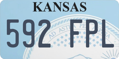 KS license plate 592FPL