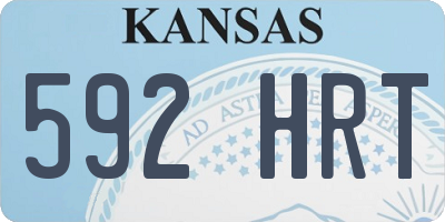 KS license plate 592HRT