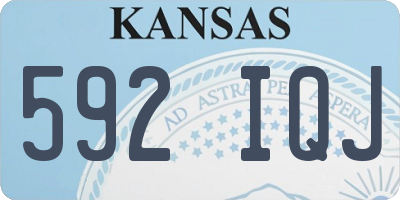 KS license plate 592IQJ