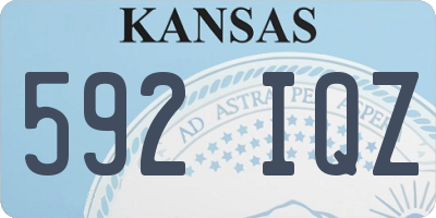 KS license plate 592IQZ