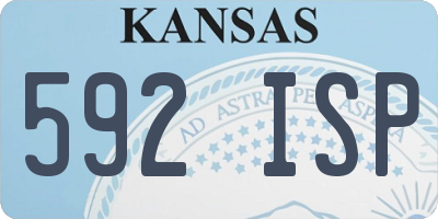 KS license plate 592ISP