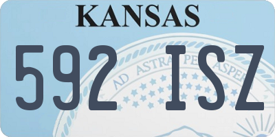 KS license plate 592ISZ