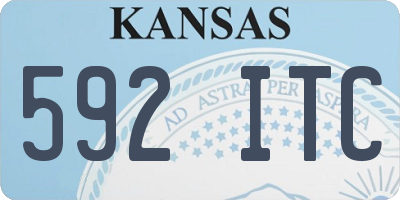 KS license plate 592ITC