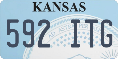 KS license plate 592ITG