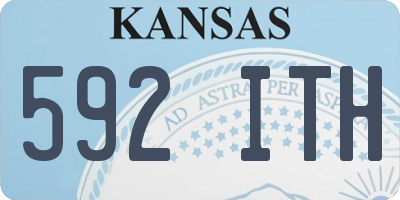 KS license plate 592ITH