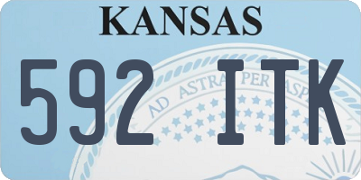 KS license plate 592ITK